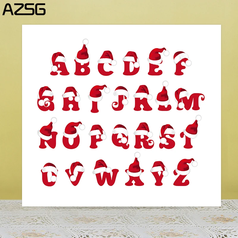 AZSG фантазия Рождество слово шляпа прозрачные штампы для DIY