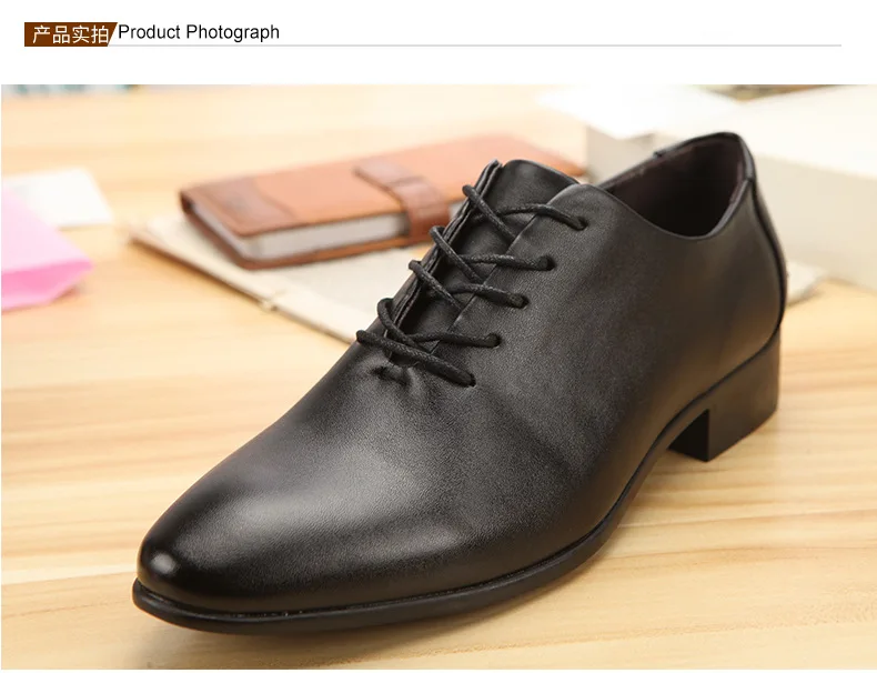 

Hot 2021 New Men's Quality Patent Leather Shoes British Business Extra Size 38-47 Soft Leather Man Split Leather Dress Shoe