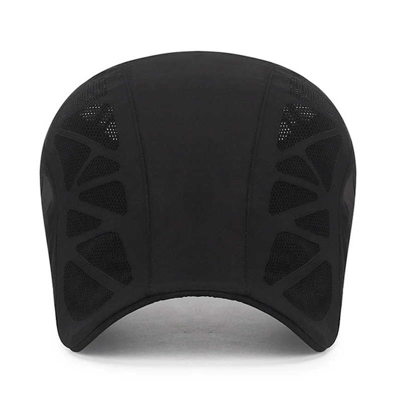 

Casual Beret Hat Flat Mesh Cap Adjustable Breathable Boina Mesh Tennis Caps Men Women Summer Golf Hat Driving Fishing Sun Hat