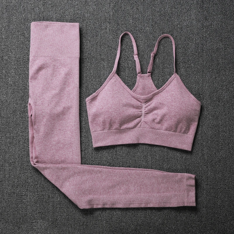 ATHVOTAR Women Fitness Yoga Sets Newest Seamless Sports Suits High Waist GYM Pants Sportswear Workout Bra+Leggings |