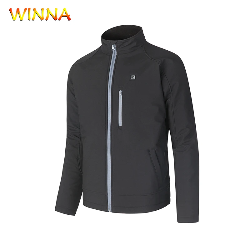 

Electric Heating Hunting Coats Heated Jackets with Taslon Waterproof Fabric Fleece Thermal Outwear for Men Winter Hiking Camping