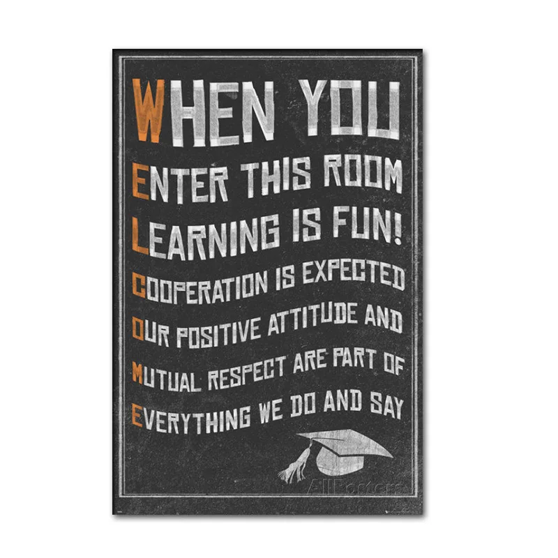 Мотивационная классная комната плакаты для стен вдохновляющие цитаты студентов