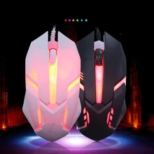 Ergonomic Wired Gaming Mouse Button LED 2000 DPI USB Computer Mouse Gamer Mice S1 Silent Mause With Backlight For PC Laptop