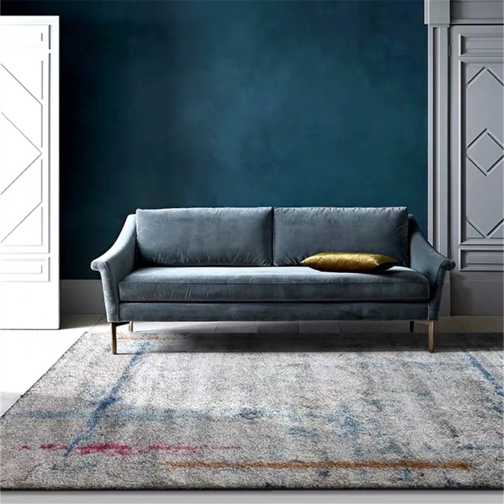 Современный минималистичный толстый ковер в скандинавском стиле Цвет по