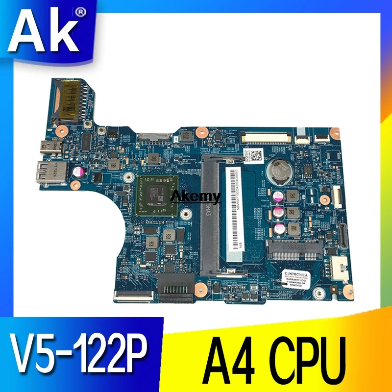 

V5-122 motherboard For Acer V5-122P Laptop Motherboard 12281-1 With A4-1250 CPU 2GB RAM NBM8W11001 48.4LK03.01 100% Tested