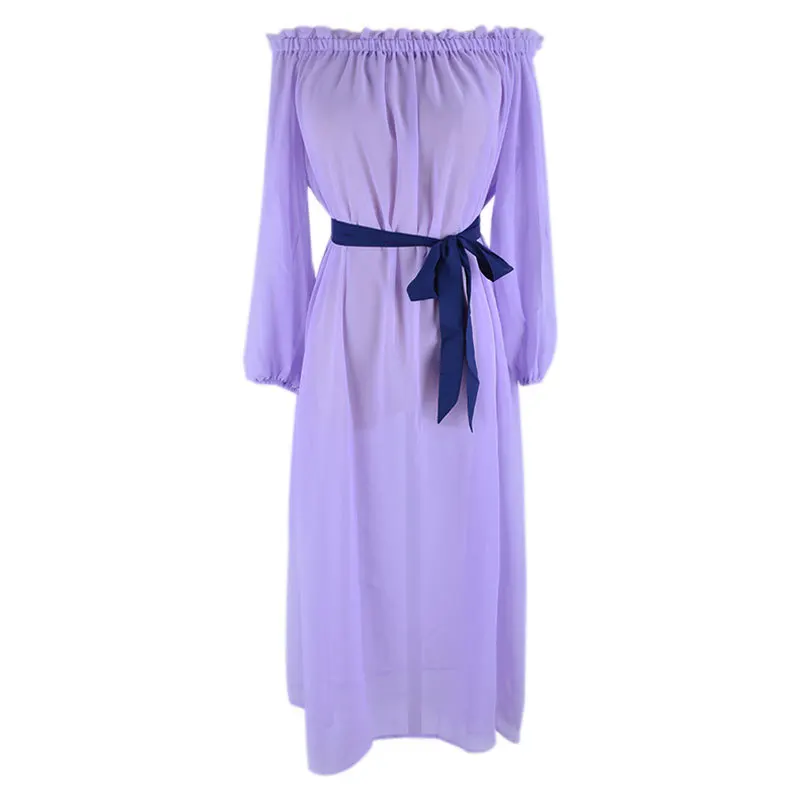 

Bath Exits For Beach Woman Off Shoulder Maxi Dress Holiday Swimwear Cover Up