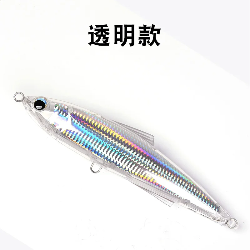 ECOODA Летающий карандаш 220F 120g изгибающаяся Приманка в виде тунца приманка для рыбалки - Цвет: Transparent