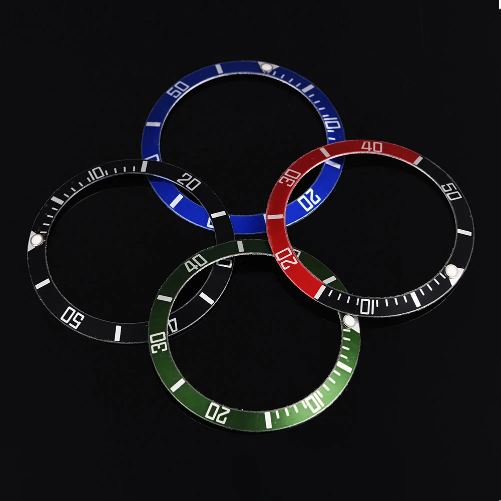 37 5 мм циферблата часов Алюминий петля рамка вкладыш кольцо Мужские часы запасная