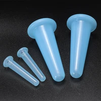 4pcs silicone facial massage cups vacuum suction lifting facial face massage cupping body face necklace anti cellulite massager