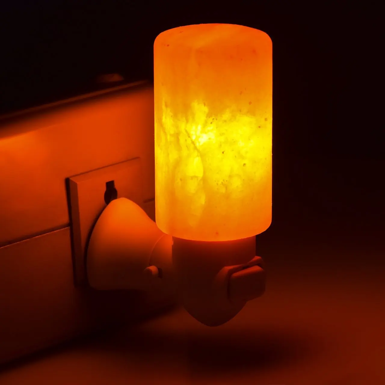 Ночник, Хрустальная солевая лампа, цилиндрическая настенная лампа со штепсельной вилкой, лампа для Хэллоуина, украшение для дома от AliExpress RU&CIS NEW