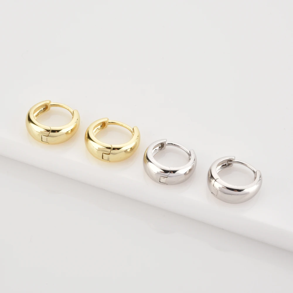 ANDYWEN 925 пробы серебряные кольца 8 5 мм с большой шириной Женские Круглые Пирсинг