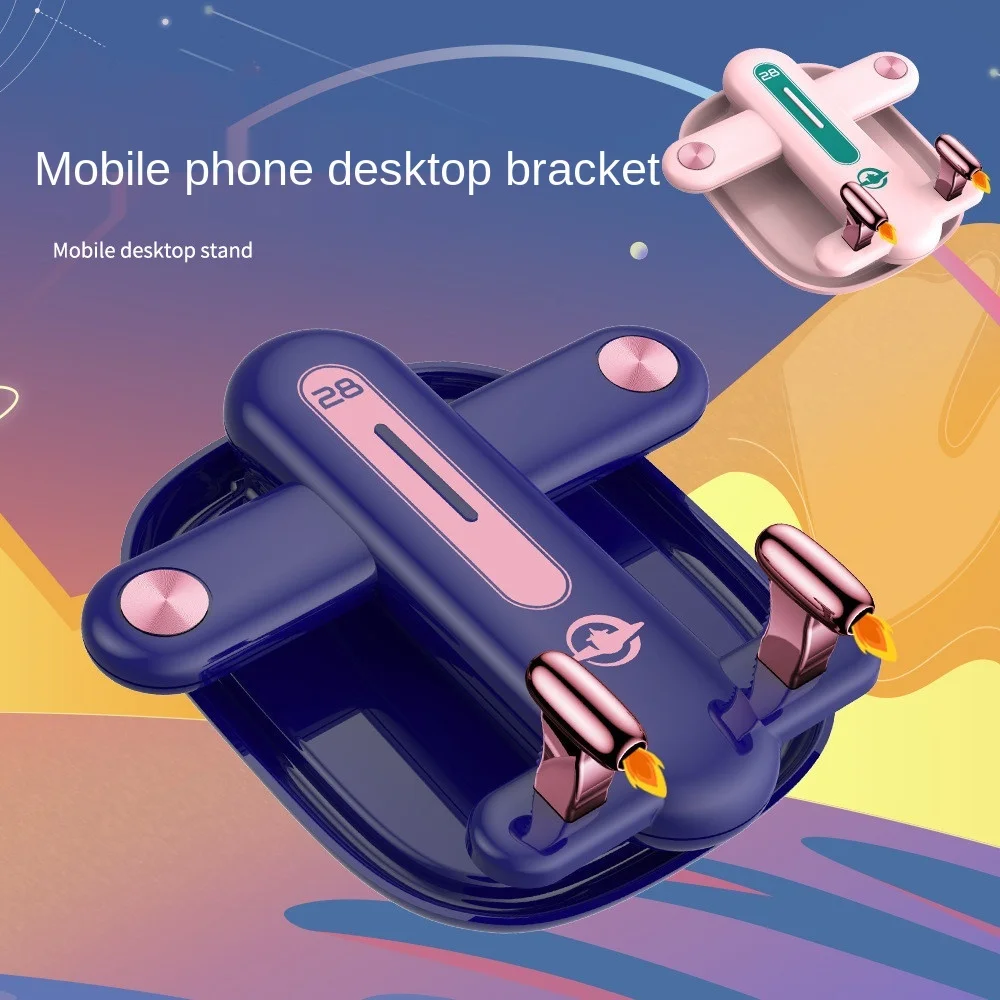 mobile phone stand desktop fixed retractable folding pink gift airplane lazy live broadcast tv tablet holder home accessories free global shipping