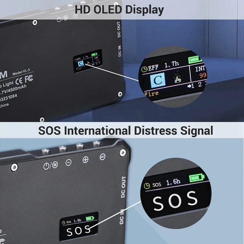 

HOT-VIJIM VL-3 Portable RGB LED Video Light Photography Fill Light 3000K-6500K CRI95+ Dimmable 6 Lighting Effect Modes