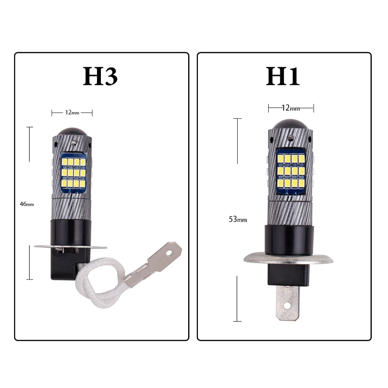 1 шт. H3 H1 5630 LED высокая мощность замена противотуманных фар для автомобиля фара