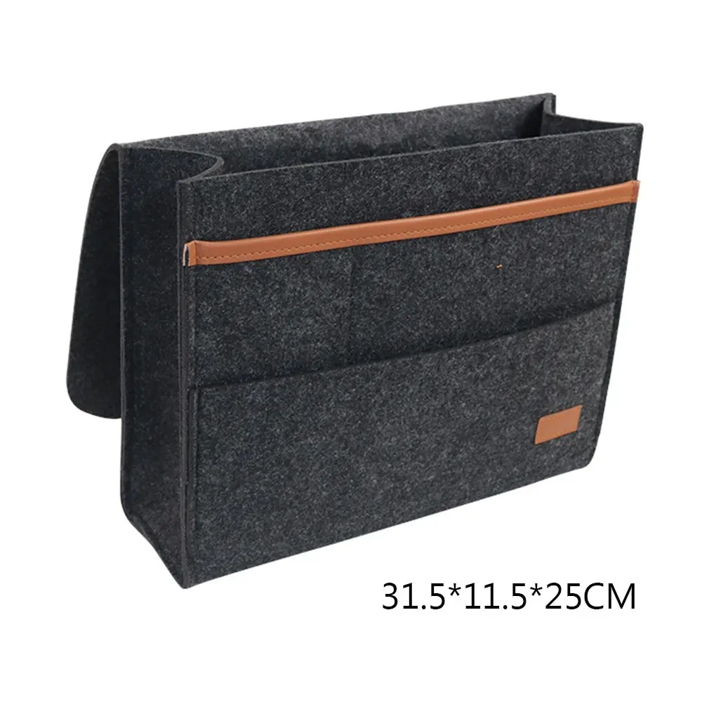

Bedside Storage Organizer Hanging Caddy Bed Holder Pockets Bed Pocket Sofa Organizer Pockets Book Felt Bed Holder Pockets