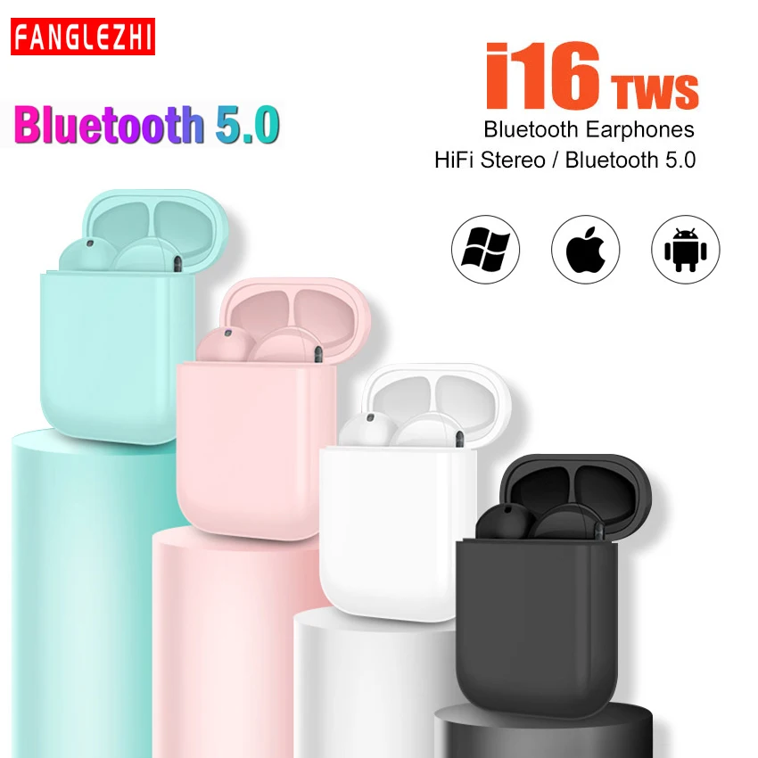 Беспроводные Bluetooth наушники i16 Tws с шумоподавлением стереонаушники микрофоном