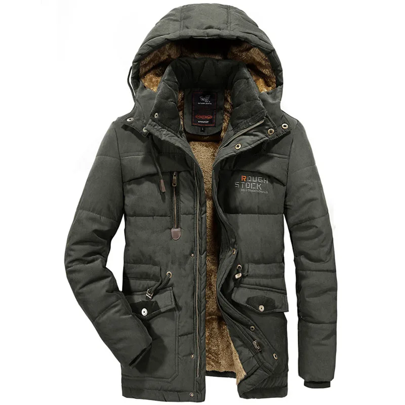 Winter parka men L-6XL 7XL 8XL jacket Mens Plus velvet thickening Men Hooded Windbreaker coats men's casual warm jackets coat