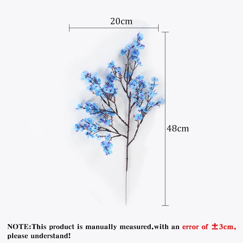 Гипсофила искусственная Цветочные белые ветки качественные искусственные цветы