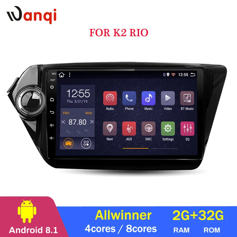 Прямые продажи с фабрики 8 ядер 2 Гб + 32 ГБ Android 9 1 автомобильный DVD GPS навигации для