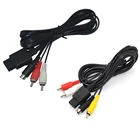 1,8 м Универсальный 3RCA2 RCA S-видео AV Аудио Видео кабель супер для Gamecube для N GC для SNES для N64