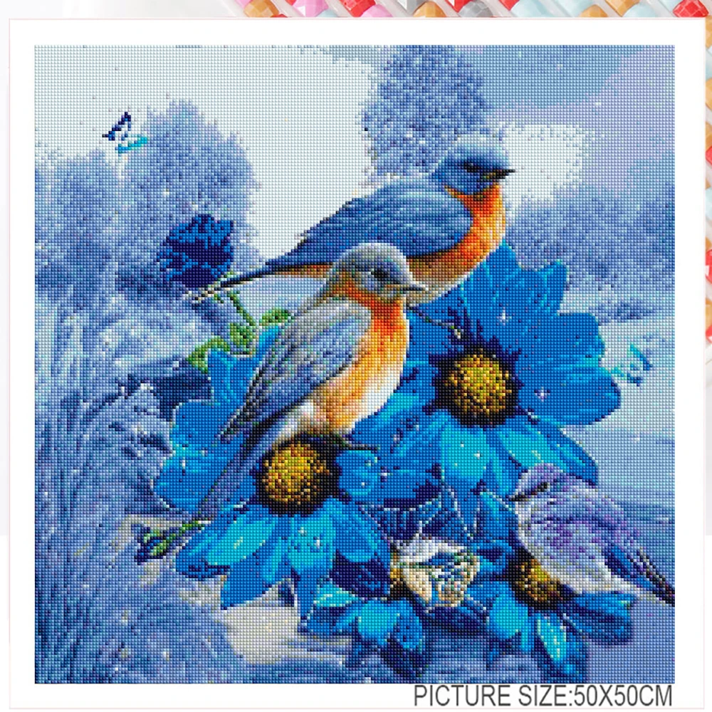 Алмазная вышивка 5d сделай сам животное колибри крестиком квадратные круглые