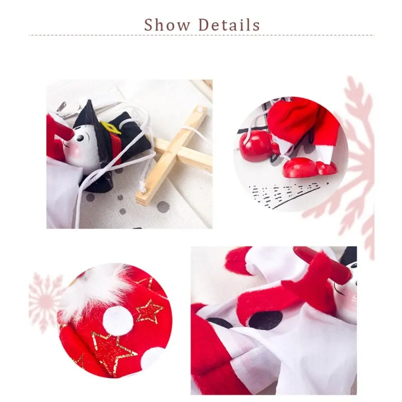 Новый Рождественский кукла в форме Санта-Клауса подвесное украшение