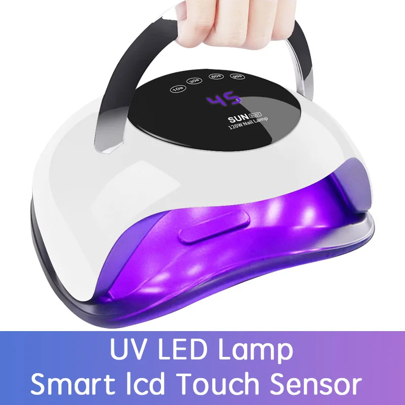 УФ лампа для сушки ногтей зеркальная всех видов гель лака таймер 10/30/60s/99s 42