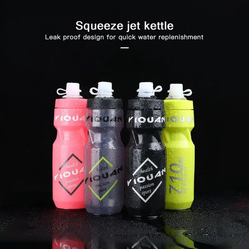 

710ML Cycling Bicycle Water Bottle MTB Road Bike Sport Bottle Dustproof Cup PC Plastic Water Bottle Bicycle Flask Accessories