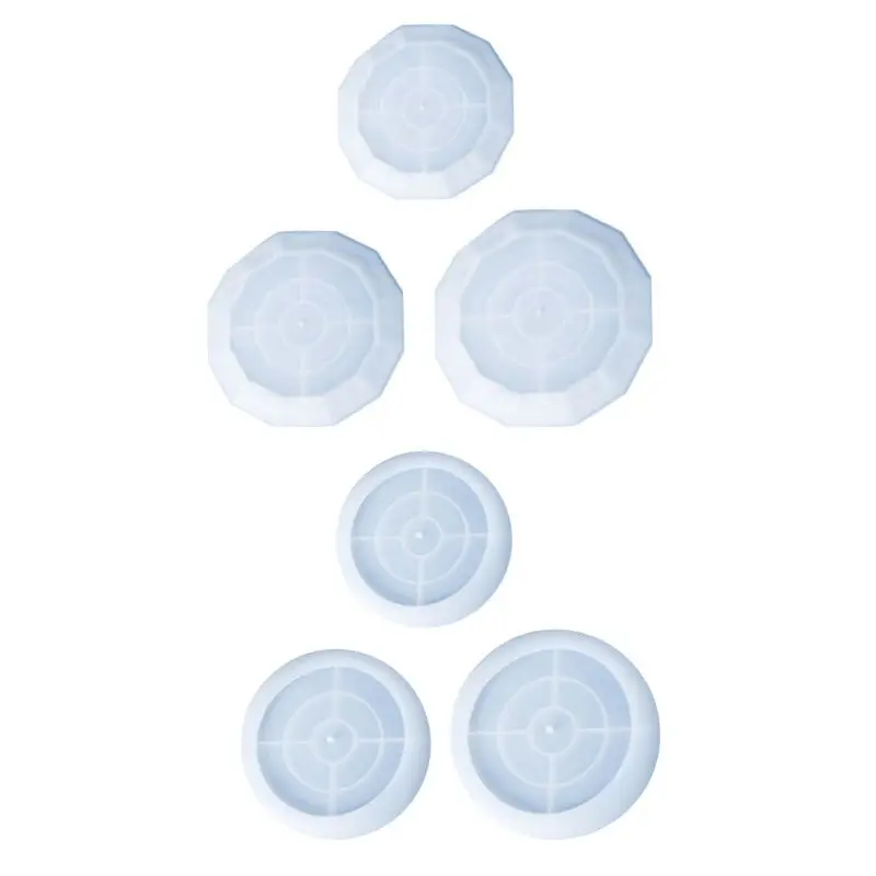 

3 Pcs Crystal Epoxy Resin Mold Three-layer 3D Fruit Tray Casting Silicone Mould 667E
