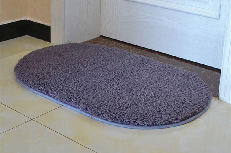 Grey Purple 9 видов стилей коврик для ванной, 1 шт. Противоскользящий коврик для ванной комнаты в туалете, машинная стирка коврик для ванной комнаты - Цвет: Grey Purple