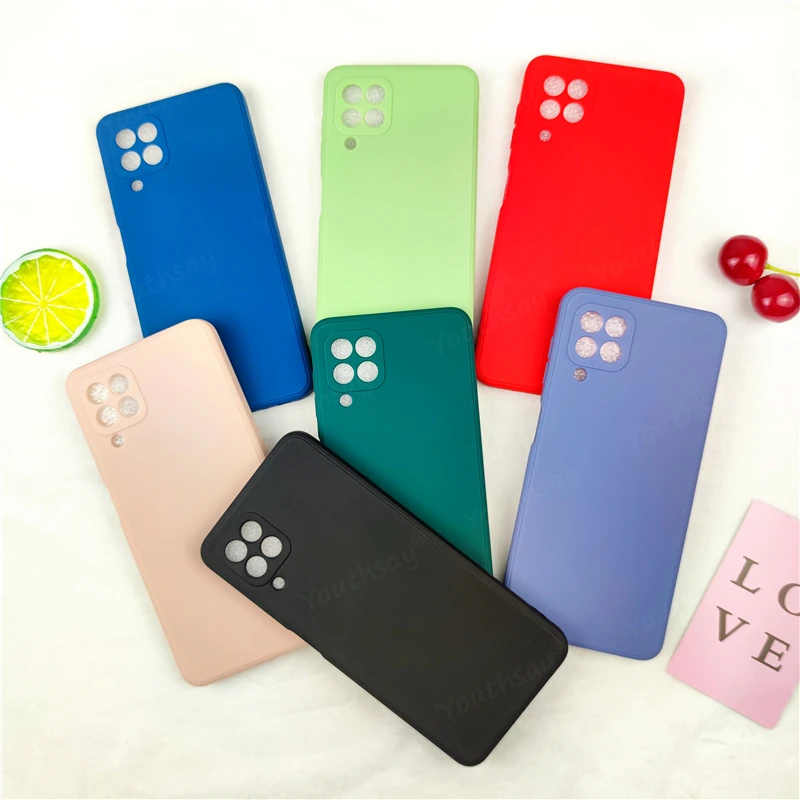 for samsung galaxy m32 case silicone soft rubber protective for samsung a22s a22 m32 a12 a02s a52 a32 a72 cover galaxy m32 case free global shipping