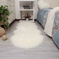 carpet bedroom floor mat rugs artificial wool hairy carpets faux floor mat fur fluffy rug soft living room 45120cm