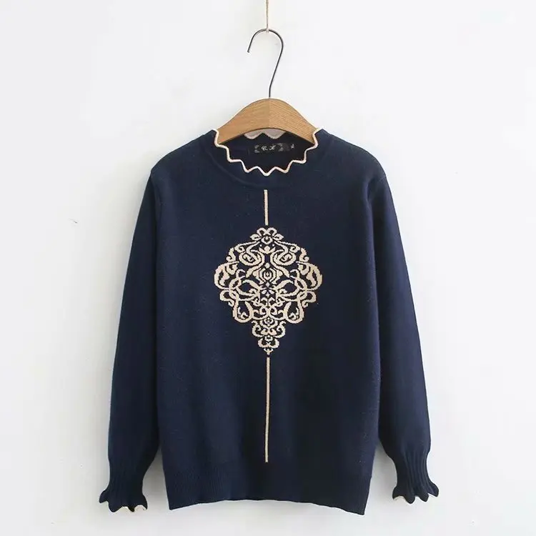 Повседневные свитера размера плюс осень 2019 женские модные свободные с длинным