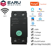 tuya app 1pn smart wifi circuit breaker voltage energy power kwh meter time timer relay switch voltmeter ammeter remote control