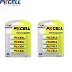 Аккумуляторы PKCELL AA, NIMH, 600 мА ч, 1,2 в, 8 шт.2 карты