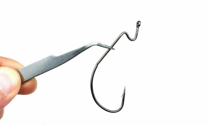 

100Pieces Worm Hook Jig Big Fishing Hook Black Fishhook Size 1/0-5/0 Single Hook Wholesale