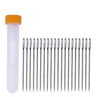 C01-006-0009, металлические, полые, одинарные, заостренные, вязанные, спицы, вплетаемые, крафт, пряжа, стежки