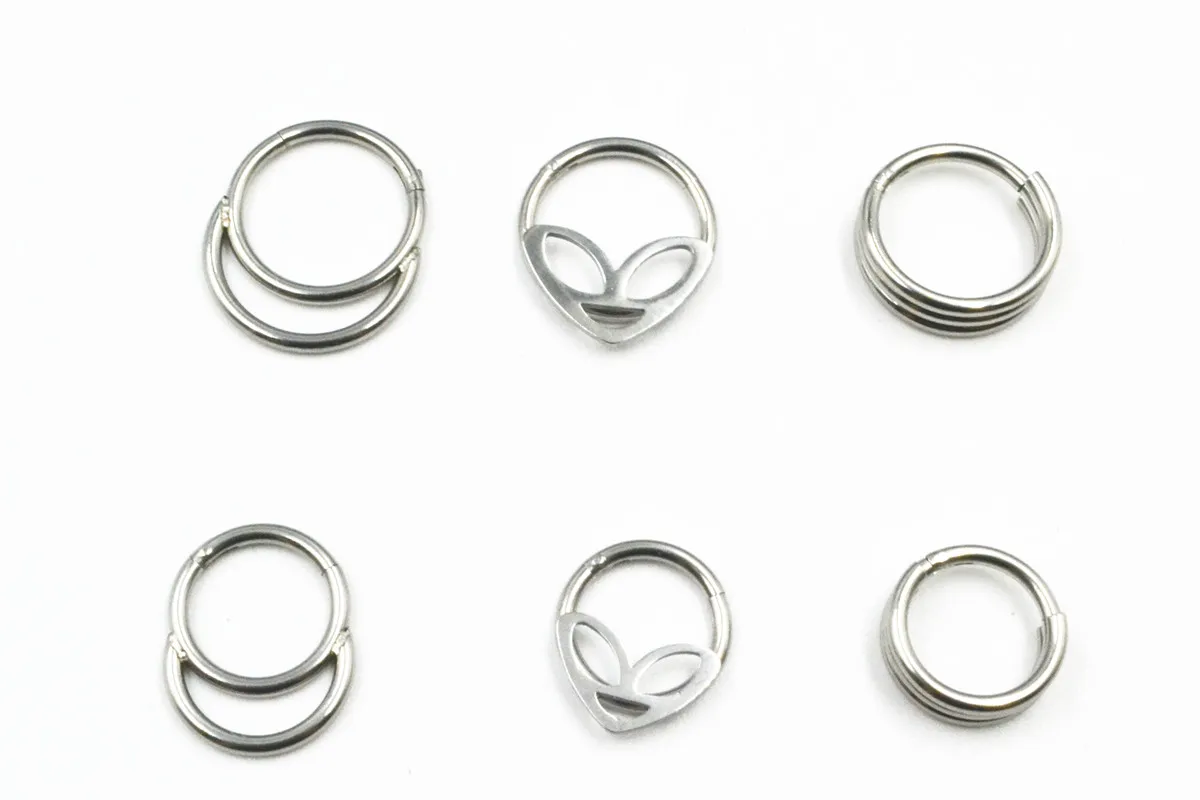 10 шт. 16G кольцо для носа из нержавеющей стали|Украшения тела| |