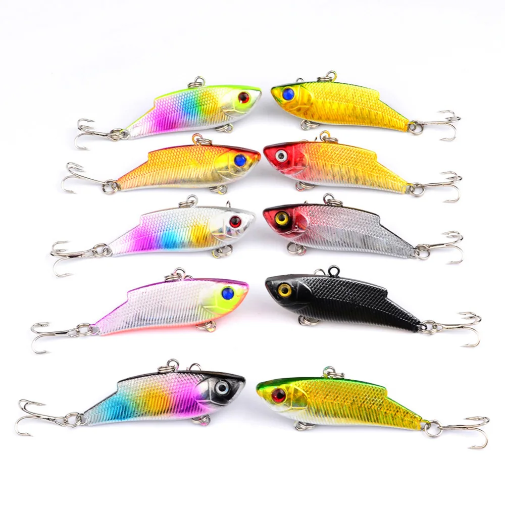 

10 шт., приманка для ловли окуня, 5,5 см/10 г