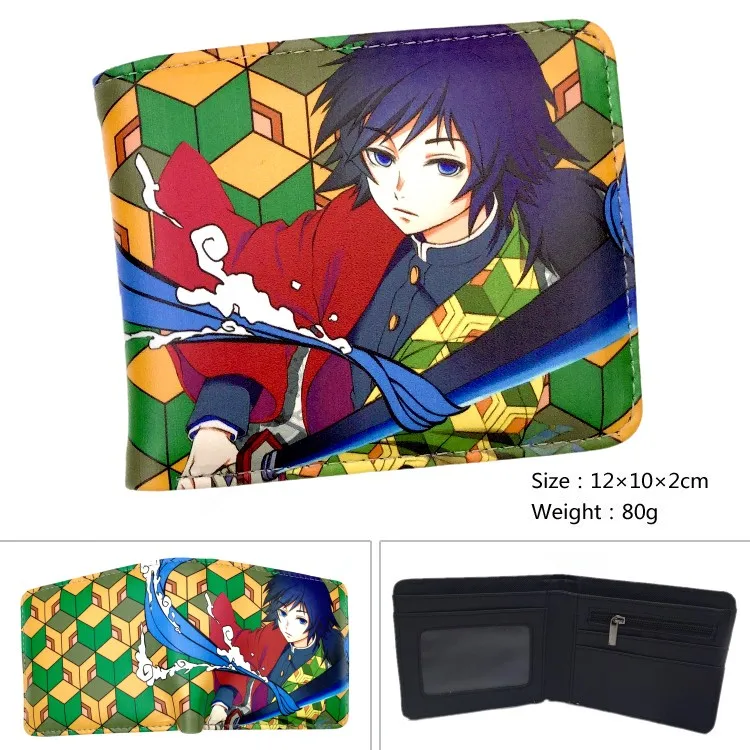 

Anime Demon Slayer Kimetsu No Yaiba Tanjiro Kamado Cartoon Wallet Men Short Purse With Coin Pocket