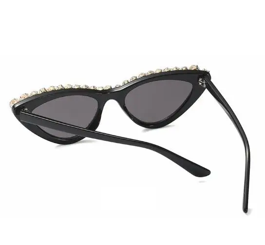 

New trend diamond sunglasses ladies shiny gravel sunglasses hand drill trend glasses