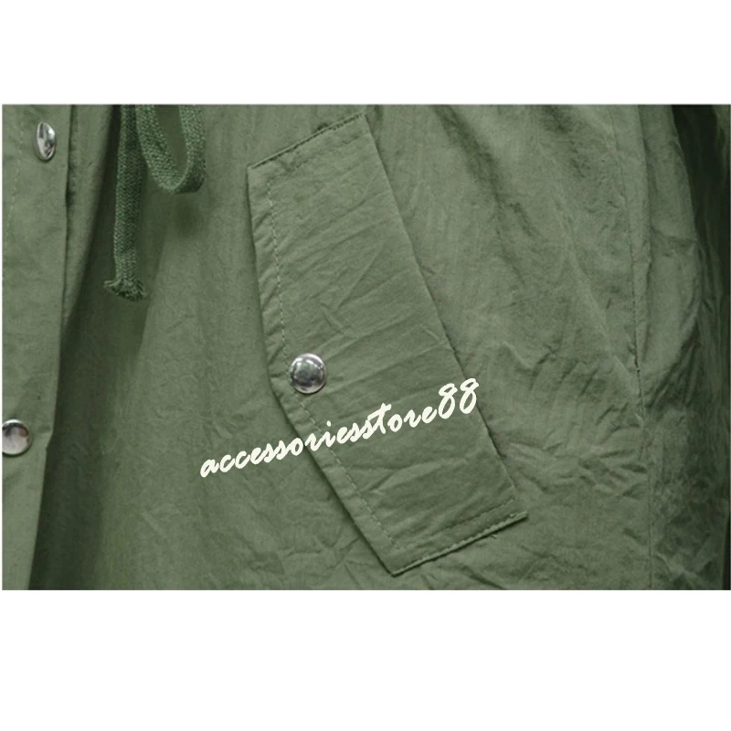 Женская мода панк готический армейский зеленый капюшон с капюшоном на шнурке