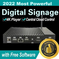 digital signage player kit plug and play 4k player64gb hd central control media player with content creation free software