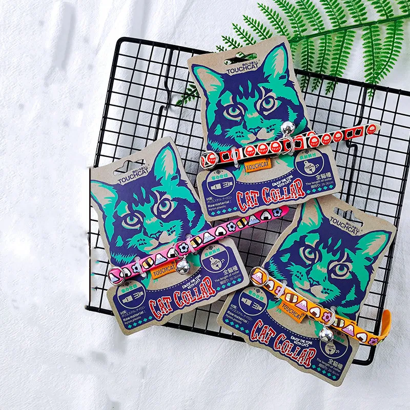 Ошейник с колокольчиком для кошек аксессуар домашних животных на удачу|Ошейники