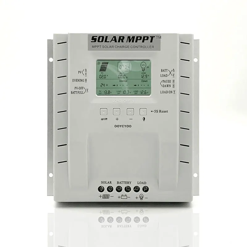 Солнечный MPPT Контроллер заряда 40A 60 Amp 12/24V Панели солнечные регулятор с ЖК дисплей