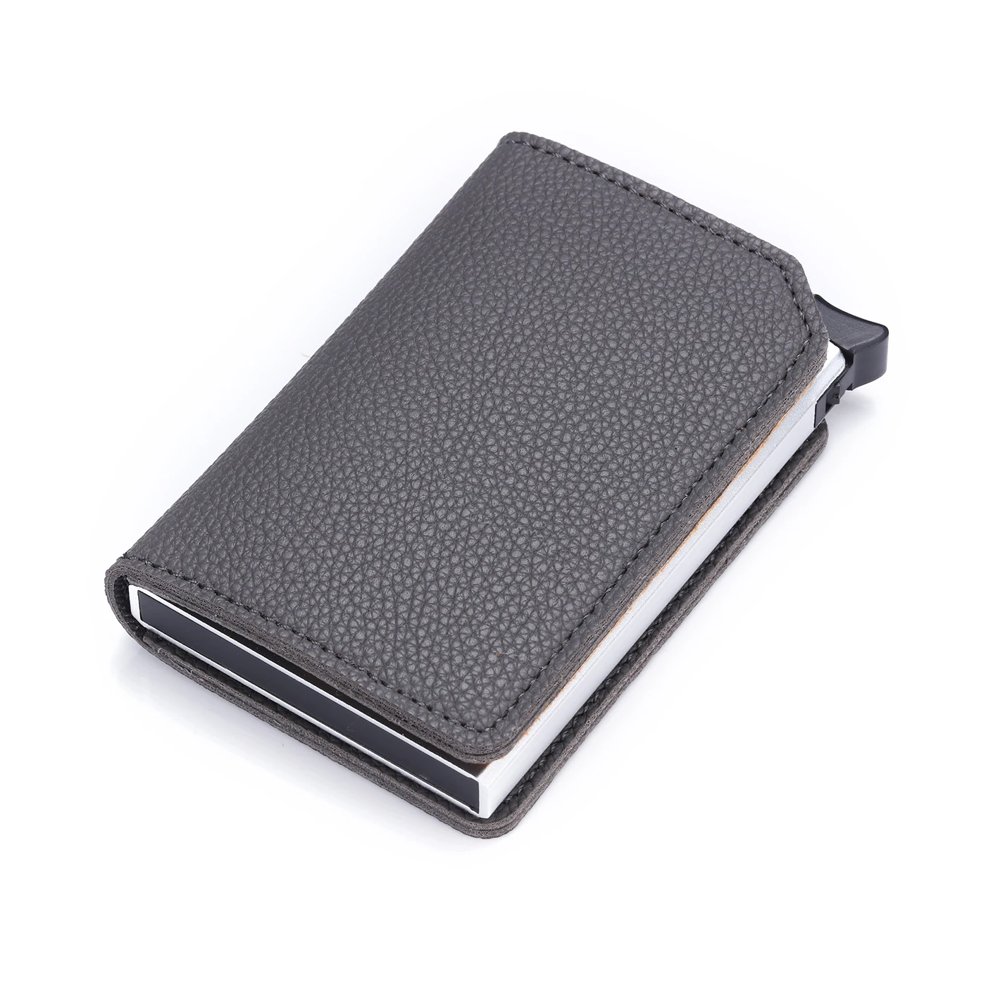 BISI GORO Carbon Fiber Anti-theft Card Holder RFID Pop-up Clutch Multi Men and Women Unisex Card Case Multi Smart Wallet