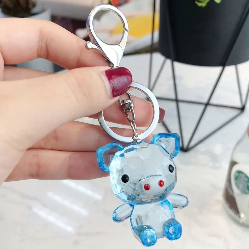 INS мультяшный акриловый брелок креативный свинья мужской и женский