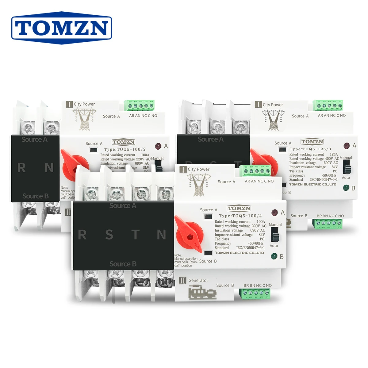 

Автоматический выключатель TOMZN TOQ5