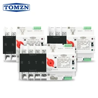 din rail 2p 3p 4p ats dual power automatic transfer switch electrical selector switches uninterrupted power 63a 100a tomzn mini