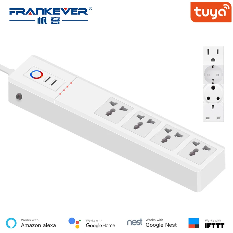 FrankEver Лидер продаж США мини умная розетка 10A Wi-Fi Разъем синхронизации переключатель Голосовое управление работа с Alexa Google помощник